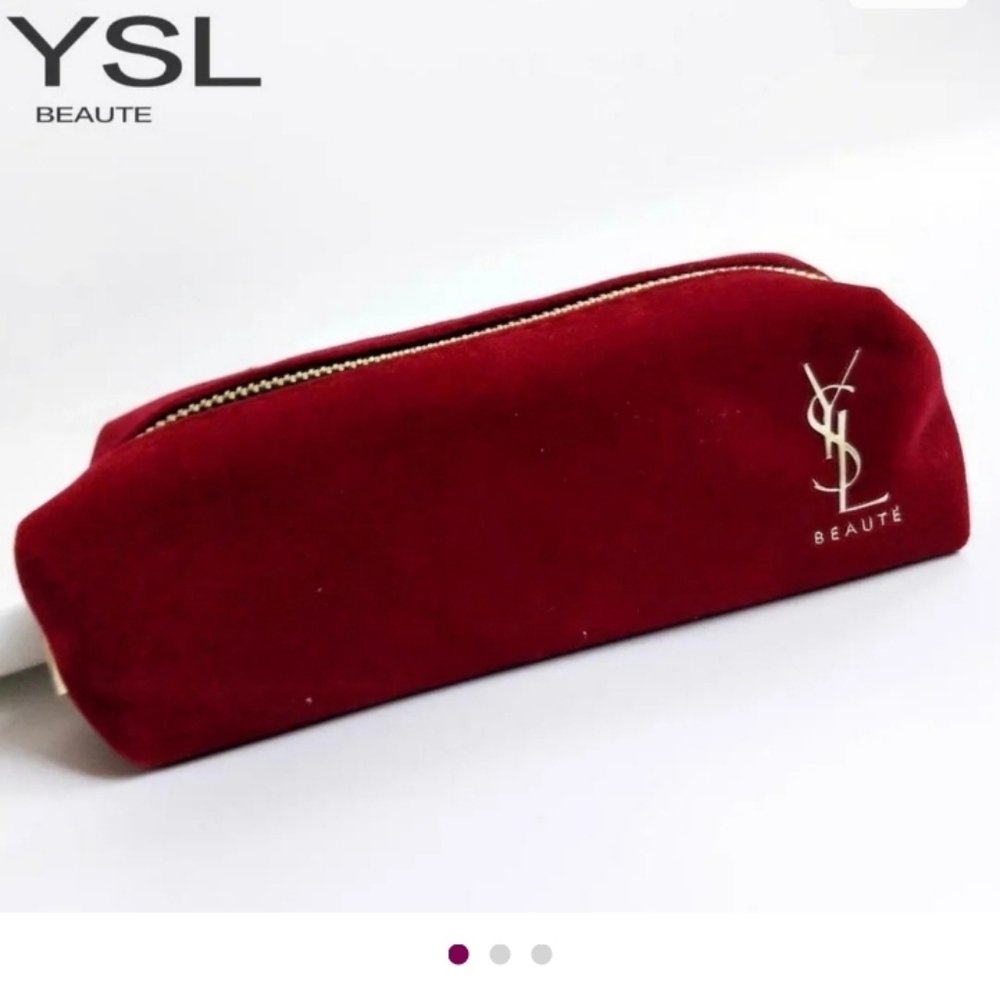YSL Beauty GWP Red Cosmetic Pouch